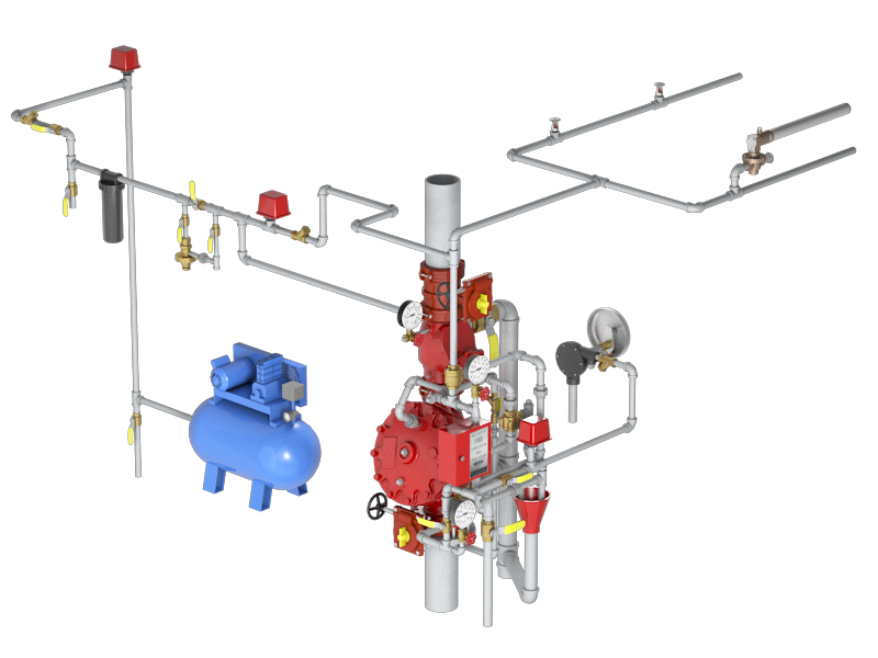 Pre Action Sprinkler System Diagram Barebonestory